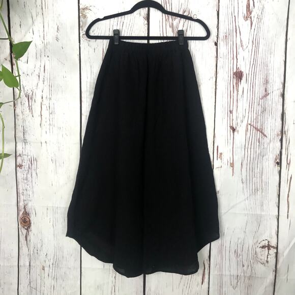 Hackwith Design House Swing Tie black cotton skirt - Picture 2 of 10